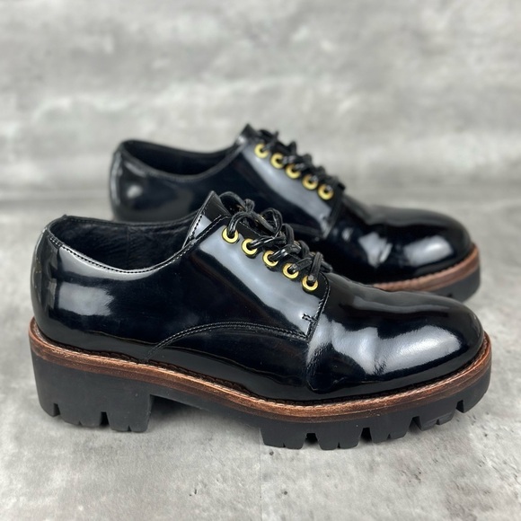 Jeffrey Campbell Trevor Oxford Patent Leather Shoe Size 8 - Picture 5 of 9